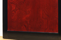 幅878ミリ 漆の光沢と極上欅杢目の美しさが素晴らしい金沢板戸 F8125c 在庫1枚