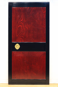 幅878ミリ 漆の光沢と極上欅杢目の美しさが素晴らしい金沢板戸 F8125c 在庫1枚