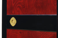 幅878ミリ 漆の光沢と極上欅杢目の美しさが素晴らしい金沢板戸 F8125c 在庫1枚