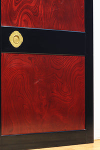 幅878ミリ 漆の光沢と極上欅杢目の美しさが素晴らしい金沢板戸 F8125c 在庫1枚