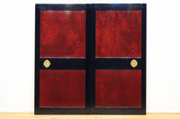 幅878ミリ 漆の光沢と極上欅杢目の美しさが素晴らしい金沢板戸 F8125c 在庫1枚