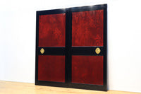 幅878ミリ 漆の光沢と極上欅杢目の美しさが素晴らしい金沢板戸 F8125c 在庫1枚