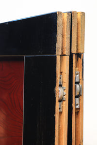 幅878ミリ 漆の光沢と極上欅杢目の美しさが素晴らしい金沢板戸 F8125c 在庫1枚