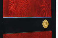 幅878ミリ 漆の光沢と極上欅杢目の美しさが素晴らしい金沢板戸 F8125c 在庫1枚