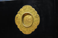 幅878ミリ 漆の光沢と極上欅杢目の美しさが素晴らしい金沢板戸 F8125c 在庫1枚