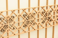 幅1123ミリ 幅広!! モダンな襖づくりのガラス入り襖戸セット F8132b 2枚一組