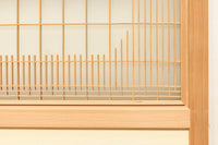 幅1123ミリ 幅広!! モダンな襖づくりのガラス入り襖戸セット F8132b 2枚一組