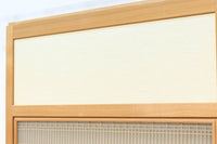 幅1123ミリ 幅広!! モダンな襖づくりのガラス入り襖戸セット F8132b 2枚一組