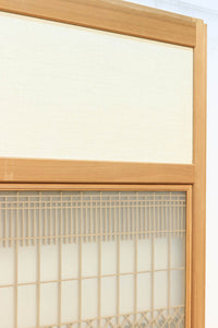 幅1123ミリ 幅広!! モダンな襖づくりのガラス入り襖戸セット F8132b 2枚一組