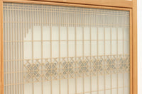 幅1123ミリ 幅広!! モダンな襖づくりのガラス入り襖戸セット F8132b 2枚一組