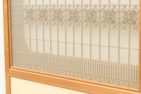 幅1123ミリ 幅広!! モダンな襖づくりのガラス入り襖戸セット F8132b 2枚一組