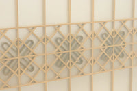 幅1123ミリ 幅広!! モダンな襖づくりのガラス入り襖戸セット F8132b 2枚一組