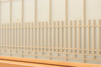 幅1123ミリ 幅広!! モダンな襖づくりのガラス入り襖戸セット F8132b 2枚一組