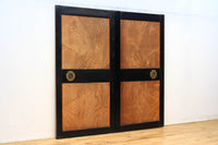 幅868ミリ 極上!! 波打つような杢目が見事な欅板戸 F8174b 在庫2枚