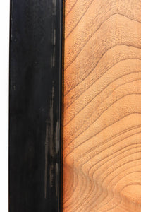 幅868ミリ 極上!! 波打つような杢目が見事な欅板戸 F8174b 在庫2枚