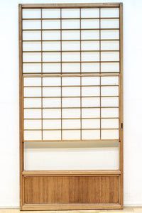 幅870ミリ 風情が深まる大きなガラス面のある雪見障子戸 F8207 在庫2枚