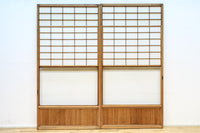 幅870ミリ 風情が深まる大きなガラス面のある雪見障子戸 F8207 在庫2枚