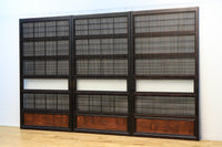 幅923ミリ 繊細な格子の並びが上品な大阪格子戸 F8224 在庫3枚