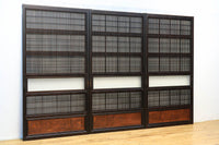 幅923ミリ 繊細な格子の並びが上品な大阪格子戸 F8224 在庫3枚