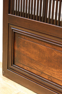 幅922ミリ 上質な欅杢目が美しい大阪格子戸 F8243 在庫1枚