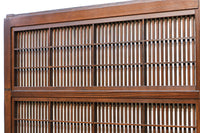 幅922ミリ 上質な欅杢目が美しい大阪格子戸 F8243 在庫1枚