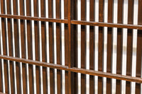 幅922ミリ 上質な欅杢目が美しい大阪格子戸 F8243 在庫1枚