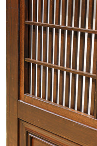 幅922ミリ 上質な欅杢目が美しい大阪格子戸 F8243 在庫1枚