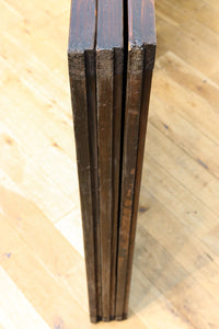 幅922ミリ 上質な欅杢目が美しい大阪格子戸 F8243 在庫1枚