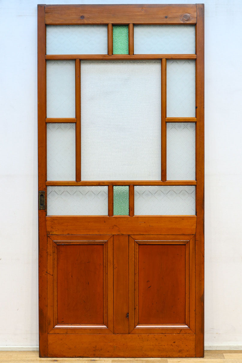 幅832ミリ 大正浪漫!! 明るい色彩をしたお洒落なレトロガラス戸 F8263