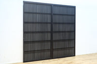 幅925ミリ 平格子が端然と美しく並ぶ全面格子戸 F8304 在庫1枚