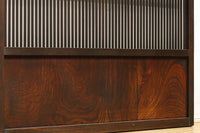 幅890ミリ 繊細格子の並びが引き立つ腰板の低い万本格子戸 F8316 在庫2枚