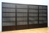 幅890ミリ 繊細格子の並びが引き立つ腰板の低い万本格子戸 F8316 在庫2枚