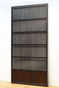 幅890ミリ 繊細格子の並びが引き立つ腰板の低い万本格子戸 F8316 在庫2枚