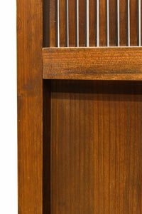 幅349ミリ、高さ1415ミリ 稀少サイズ!! 穏やかな色艶をした格子戸 F8336 在庫1枚