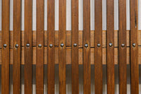 幅349ミリ、高さ1415ミリ 稀少サイズ!! 穏やかな色艶をした格子戸 F8336 在庫1枚