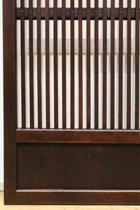 幅900ミリ 腰板の低い変わりデザインの大阪格子戸 F8391 在庫1枚