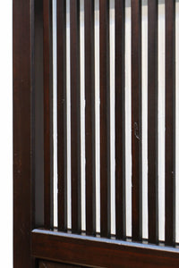 幅900ミリ 腰板の低い変わりデザインの大阪格子戸 F8391 在庫1枚