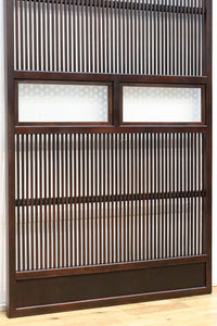 幅900ミリ 腰板の低い変わりデザインの大阪格子戸 F8391 在庫1枚