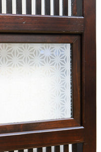 幅900ミリ 腰板の低い変わりデザインの大阪格子戸 F8391 在庫1枚