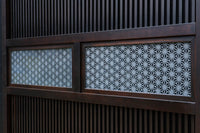 幅900ミリ 腰板の低い変わりデザインの大阪格子戸 F8391 在庫1枚