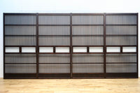 幅900ミリ 腰板の低い変わりデザインの大阪格子戸 F8391 在庫1枚