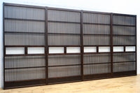 幅900ミリ 腰板の低い変わりデザインの大阪格子戸 F8391 在庫1枚