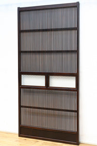 幅900ミリ 腰板の低い変わりデザインの大阪格子戸 F8391 在庫1枚