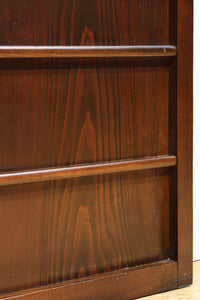 幅938ミリ 縦繁と角麻装飾で格調あるスリガラス入り透かし板戸 F8403 在庫1枚