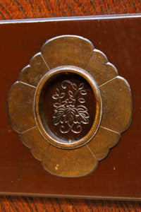 幅887ミリ 美しい色艶に迫力ある杢目模様が流れる板戸 F8405 在庫2枚