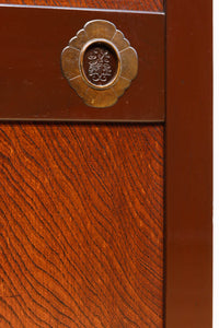 幅887ミリ 美しい色艶に迫力ある杢目模様が流れる板戸 F8405 在庫2枚