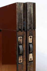 幅887ミリ 美しい色艶に迫力ある杢目模様が流れる板戸 F8405 在庫2枚