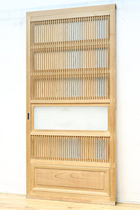 幅900ミリ 富士山の風景柄ガラスで風情ある大阪格子戸 F8407 在庫2枚