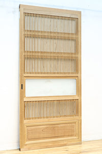 幅900ミリ 富士山の風景柄ガラスで風情ある大阪格子戸 F8407 在庫2枚