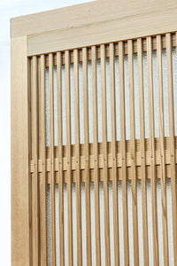 幅900ミリ 富士山の風景柄ガラスで風情ある大阪格子戸 F8407 在庫2枚